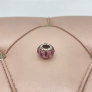 pandora purple swirl glass charm